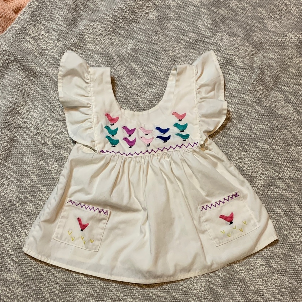 Embroidered Chick Apron Style Dress